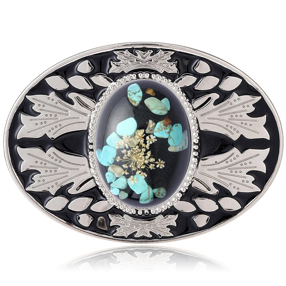 2497 Belt Buckle Turquoise Western Belt Buckles American Oval Cowboy